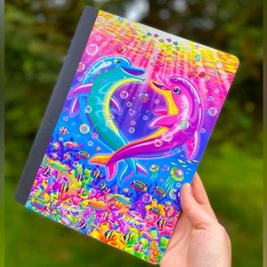 Y2k vintage Lisa Frank rainbow dolphins notebook
